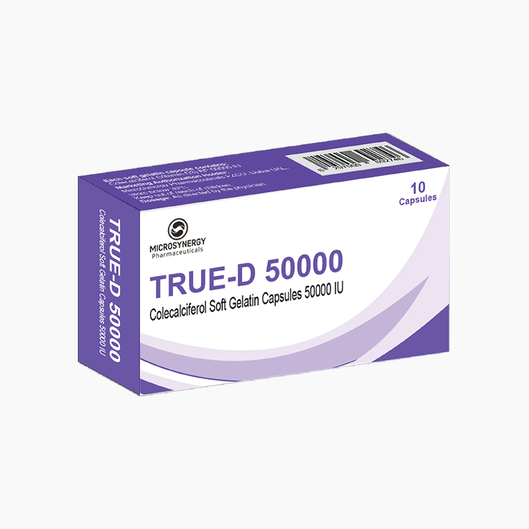 TRUE-D 50000 packaging visual